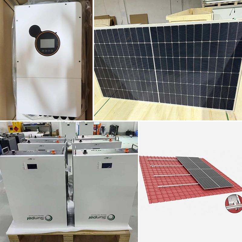 Popular híbrido fuera de la red solar completa Sunpal 5-30kW sistema de almacenamiento de energía solar con paneles Fabricante