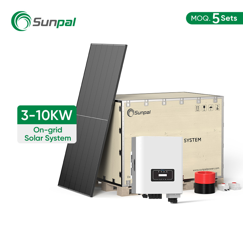 Available in 3kW 5kW 10kW options Sunpal On Grid Solar System Kits consist of inverters panels and installation accessories Manufacturer