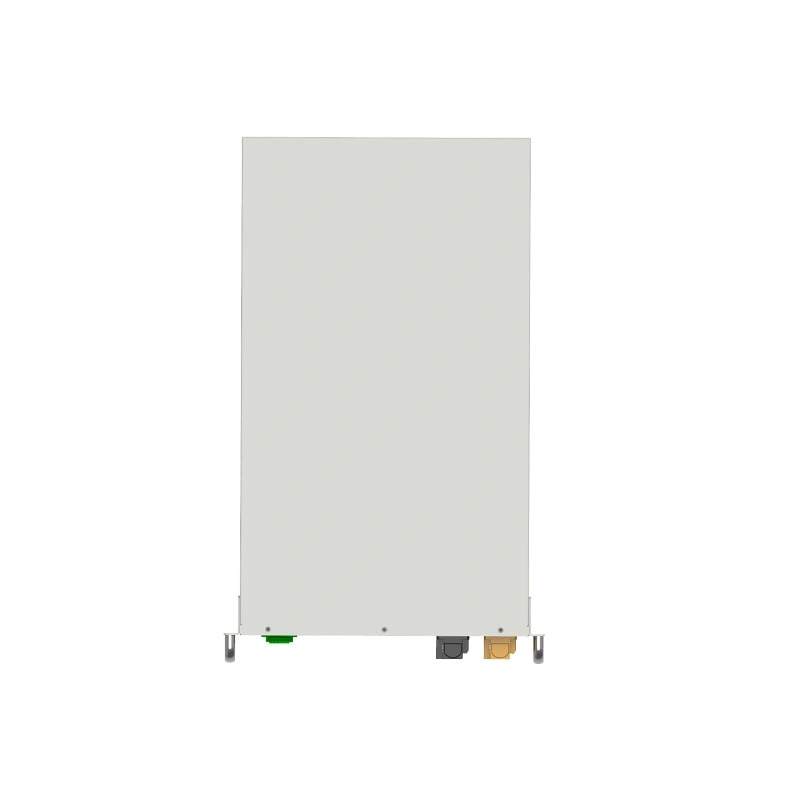 Side view of high voltage lithium battery module with rack handles