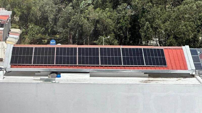 PV installation on tile roof