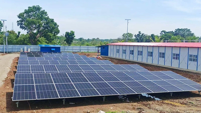 100kW hybrid systsem project for factory