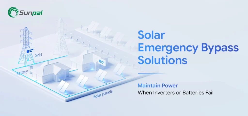  Diagram of solar panels, batteries, and bypass routes for reliability during component failures.