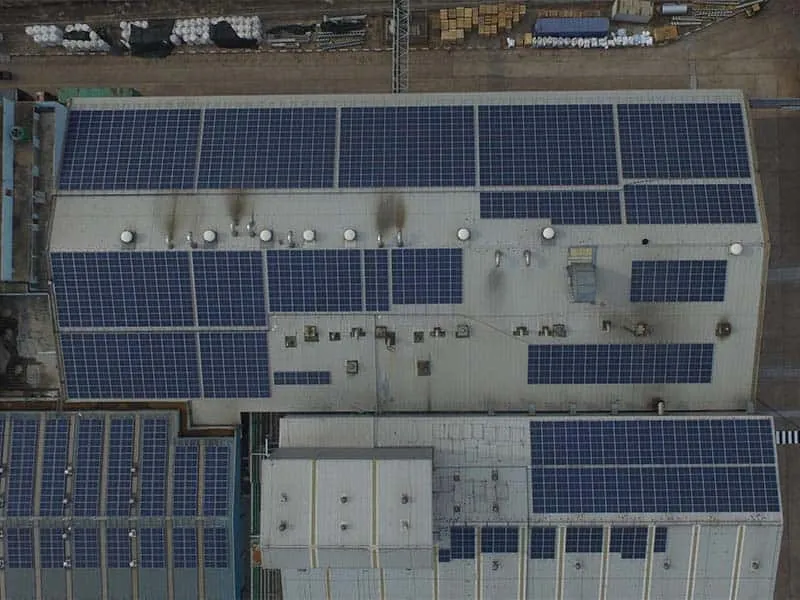 Fornecedor de energia solar Sunpal instalou um sistema de painéis fotovoltaicos de 9MW para uma fábrica na Tailândia
