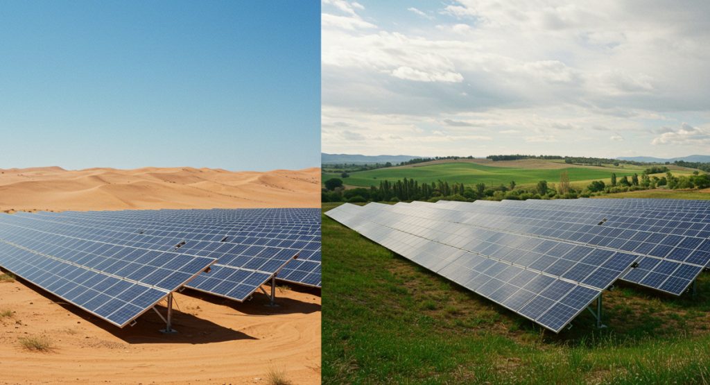 Solar panels Installations on different places.