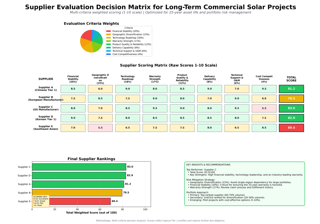 Key Supplier Evaluation Criteria for Large Solar Projects