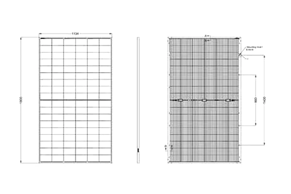 High Efficiency 480-500W 	Bifacial All Black Solar Module Vendor