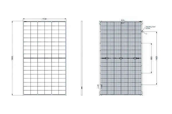 Buy 480W–500W Dual Glass Black Frame Mono PV Module Online