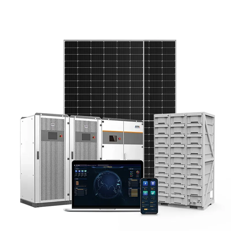 Energy Storage 100kWh 150kWh 200kWh 250kWh 300kWh Hybrid Lithium Battery Solar Power Kit for Factory Use