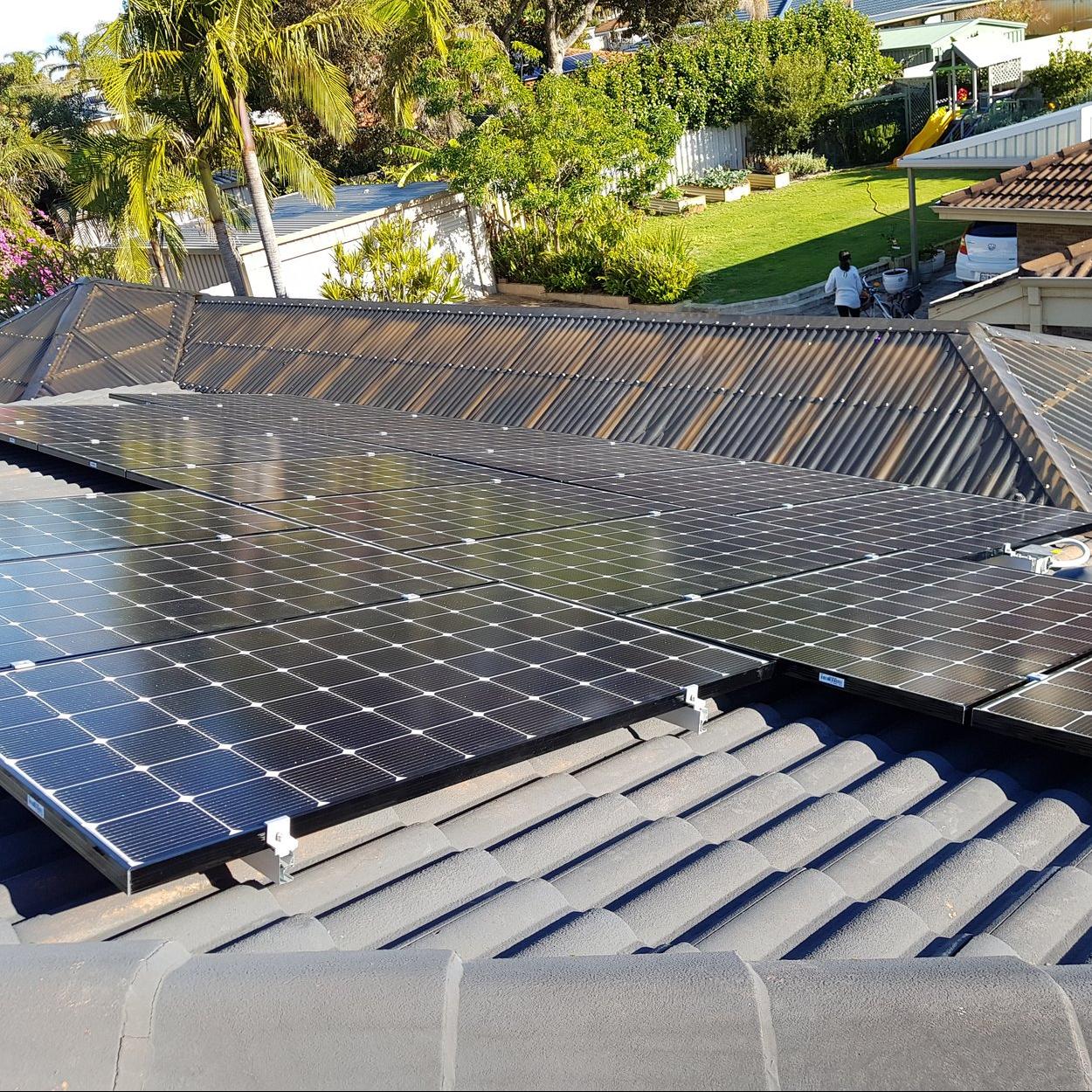 Industrial Solar Installation With TOPCON Panels In South Africa.