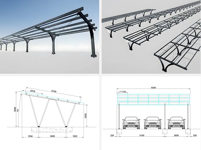 Solar Carport System Design Technical Specifications
