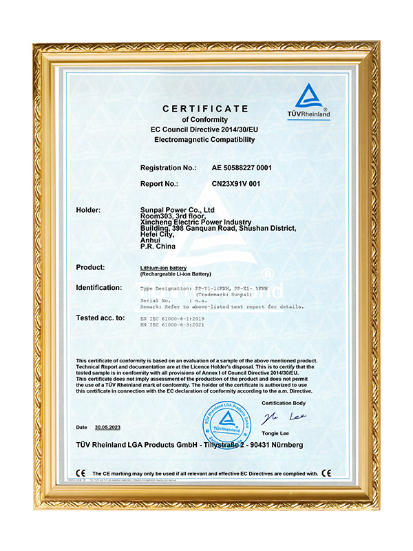 TUV certification