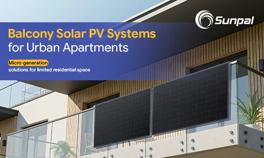 Balcony solar panels installed on a modern apartment balcony, enabling micro-generation.